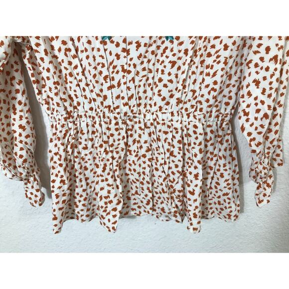 Savanna Jane Top Womens Large Floral Embroidered Rayon Multicolor Boho - Picture 5 of 8